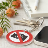 Porte-clés Aucune photo autorisée Porte - clé (Devant droit)