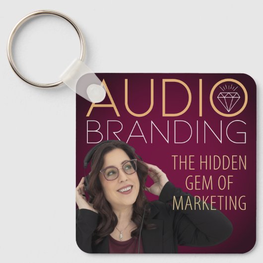 Porte-clés Audio Branding Podcast Keychain (Recto)