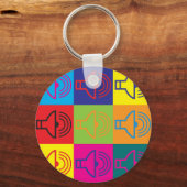 Porte-clés Audiologie Pop Art (Recto)