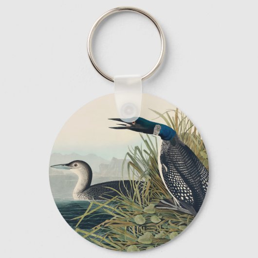 Porte-clés Audubon Bird Loon Diver Classic (Recto)