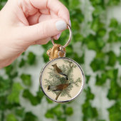 Porte-clés Audubon Cèdre cire oiseau (Main)