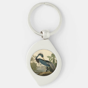 Porte-clés Audubon Louisiana Heron Birds America Art
