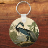 Porte-clés Audubon Louisiana Heron Water Bird (Recto)