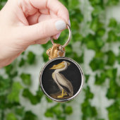 Porte-clés Audubon White Pelican Bird Amérique (Main)