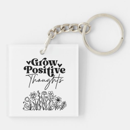 Porte-clés Augmenter les pensées positives (Dos)