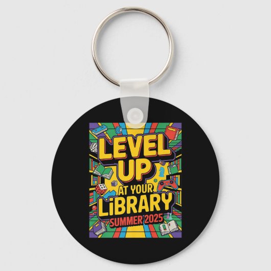 Porte-clés Augmentez Vos Compétences À La Bibliothèque Été 20 (Recto)