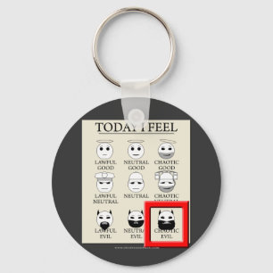 Porte-clés Aujourd'Hui, Je Me Sens Un Mal Chaotique
