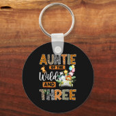 Porte-clés Auntie Of The Wild And Three 3rd Birthday Boy Safa (Recto)