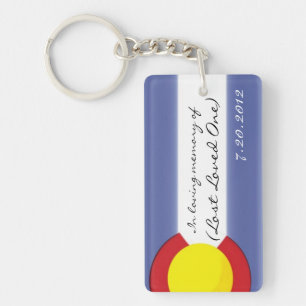 Porte-clés Aurora Colorado personnalisable mémorial porte - c