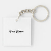 Porte-clés Auseklis letton Médaillon géométrique d'art popula (Dos)