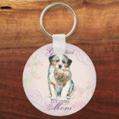 Porte-clés Aussie Heart Mom (Recto)