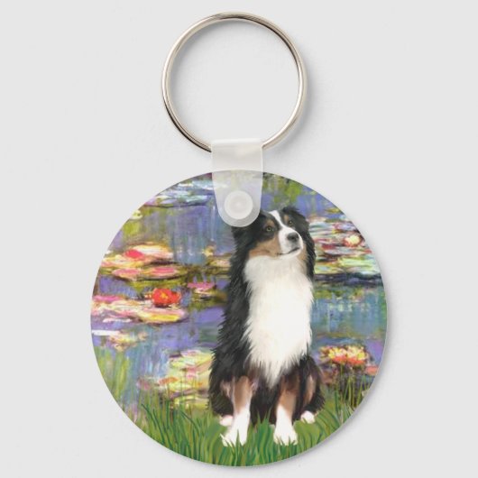 Porte-clés Aussie Shep 2 - Jardin (Recto)