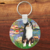 Porte-clés Aussie Shep 2 - Jardin (Recto)