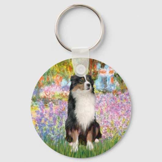 Porte-clés Aussie Shep 2 - Jardin (Recto)