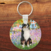 Porte-clés Aussie Shep 2 - Jardin (Recto)
