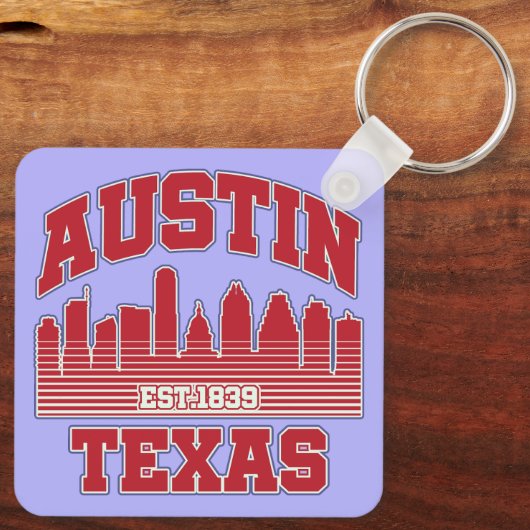 Porte-clés Austin, Texas (Verso)