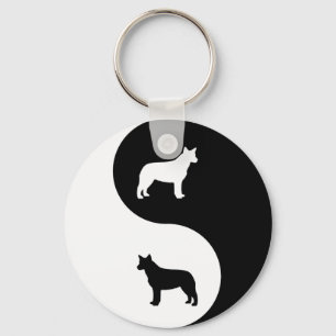 Porte-clés Australian Cattle Dog Yin Yang