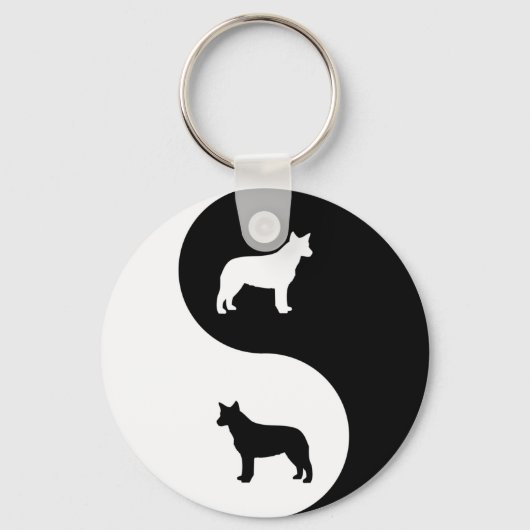 Porte-clés Australian Cattle Dog Yin Yang (Recto)