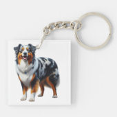 Porte-clés Australian Shepherd  (Dos)