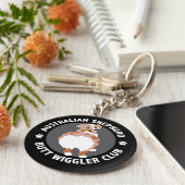 Porte-clés Australian Shepherd Butt Wigglers Club - Red Merle (Côté)