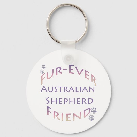 Porte-clés Australian Shepherd Furever (Recto)