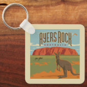 Porte-clés Australie | Ayers Rock Kangaroos (Recto)