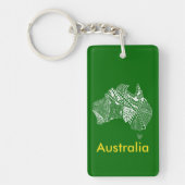 Porte-clés Australie Carte Aussie Aussie Aussie Oi Oi Oi (Devant)