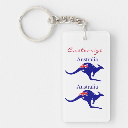 Porte-clés Australie : Drapeau Kangaroo Thunder_Cove (Devant)