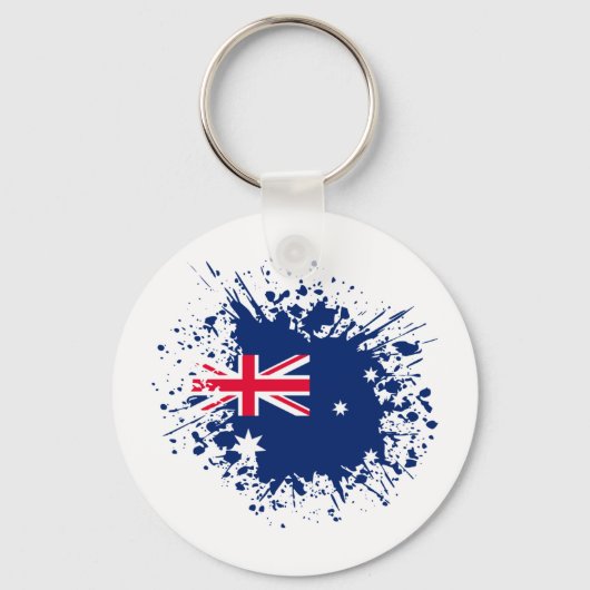 Porte-clés Australie Souvenir Landmark, Australie Drapeau Voy (Recto)