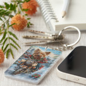 Porte-clés Australie Terrier équitation moto Noël (Devant droit)