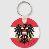 Porte-clés Austrian flag, emblem & Austria holiday / sports (Recto)