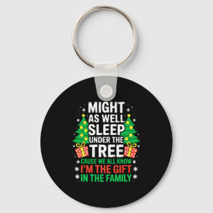 Porte-clés Autant dormir sous le t-shirt d'arbre de Noël