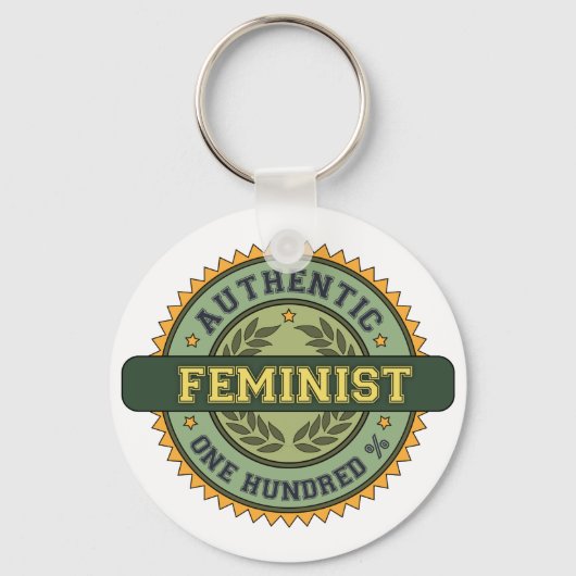 Porte-clés Authentique féministe (Recto)