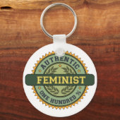 Porte-clés Authentique féministe (Recto)