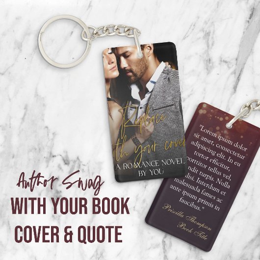 Porte-clés Author Swag Romance Book Cover & Quote