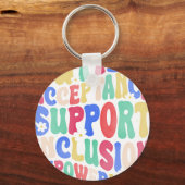 Porte-clés autism acceptance inclusion support empowermen (Recto)