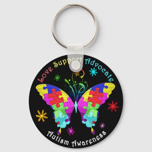 Porte-clés Autism Butterfly (Recto)