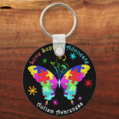 Porte-clés Autism Butterfly (Recto)