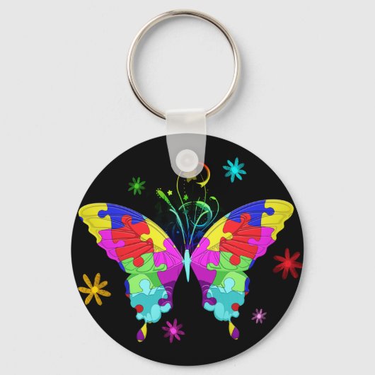 Porte-clés Autism Butterfly (Recto)