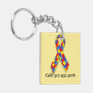 Porte-clés Autism ID Tag Parfois je fais Porte - clé