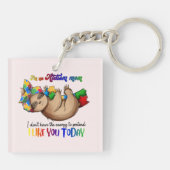 Porte-clés Autism Mom - Sloth (Dos)