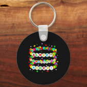 Porte-clés Autisme Amitié Bracelet Aimer Accepter Comprendre (Recto)