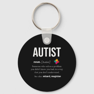 Porte-clés Autisme Autiste Asperger Syndrom Aspie Puzzle Auti