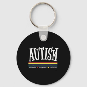 Porte-clés Autisme bleu pour le mois de Sensibilisation sur l