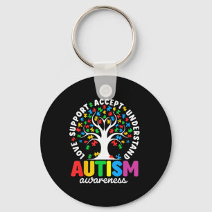 Porte-clés Autisme Chemise Aimer Accepter Soutenir Autisme Au