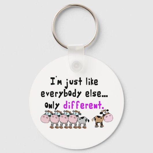 Porte-clés Autisme différent (Recto)