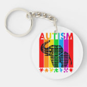 Porte-clés Autisme Eléphant Cute Awareness (Devant)