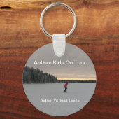 Porte-clés Autisme Enfants en tournée Cercle (Recto)