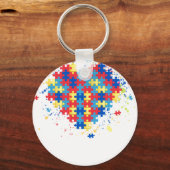 Porte-clés autisme entendre (Recto)