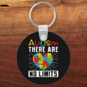 Porte-clés Autisme Il N'Y A Pas De Limites De Sensibilisation (Verso)